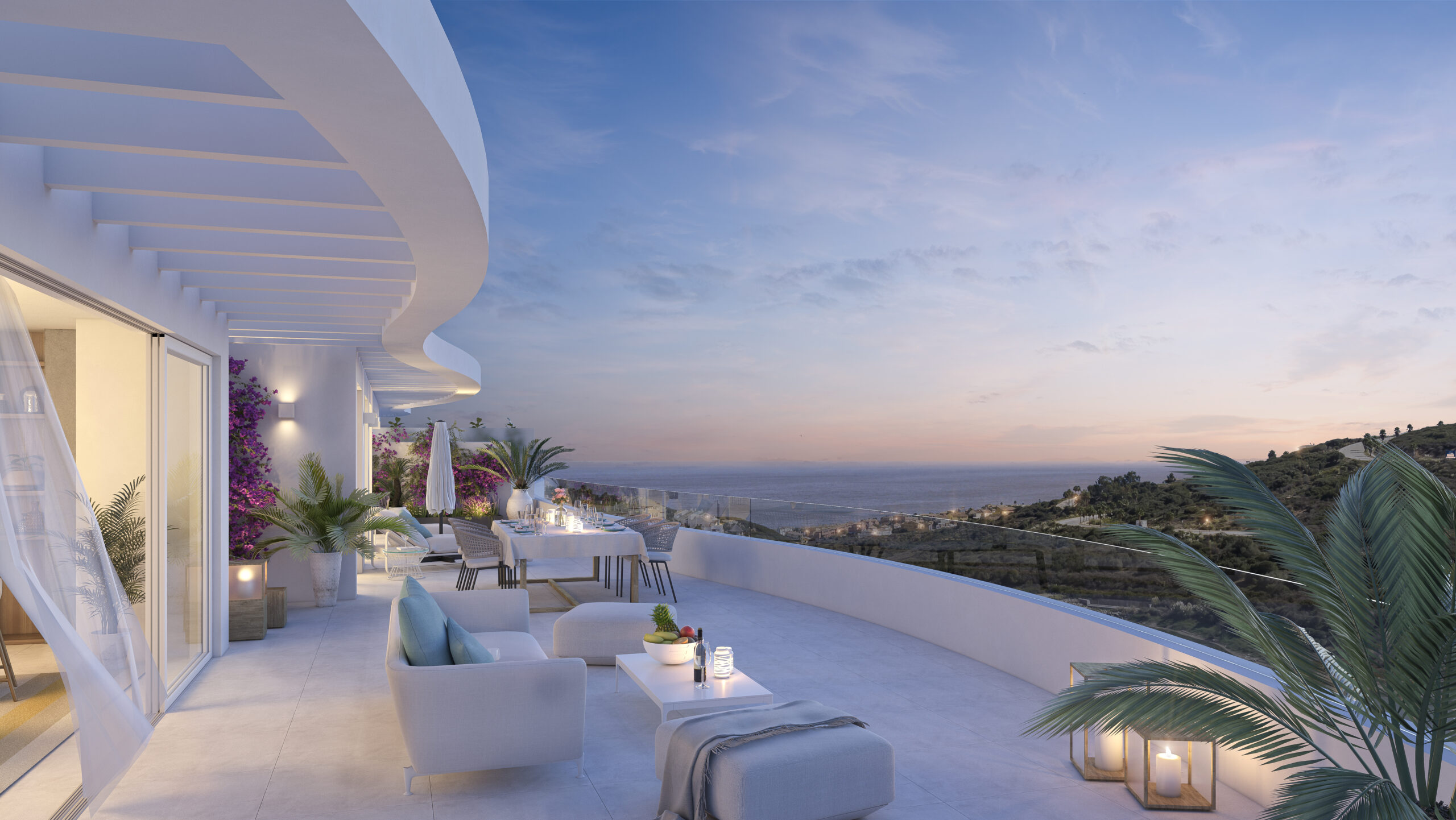 Serenity_penthouse terrace sunset